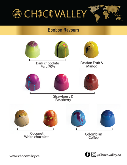 Halloween Special - Box of Chocolate Bonbons - 9 pcs